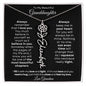 To My Beautiful Granddaughter | Birth Flower Name Necklace