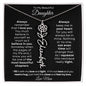 To My Beautiful Daughter | Birth Flower Name Necklace