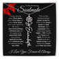 To My Amazing Soulmate - Birth Flower Name Necklace (Valentine's Day)