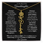 To My Beautiful Granddaughter | Birth Flower Name Necklace