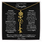 To My Beautiful Daughter | Birth Flower Name Necklace