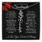 To My Amazing Soulmate - Birth Flower Name Necklace (Valentine's Day)