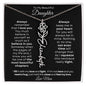 To My Beautiful Daughter | Birth Flower Name Necklace