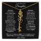To My Beautiful Daughter | Birth Flower Name Necklace