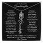 To My Beautiful Granddaughter | Birth Flower Name Necklace