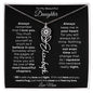 To My Beautiful Daughter | Birth Flower Name Necklace