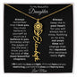 To My Beautiful Daughter | Birth Flower Name Necklace