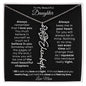 To My Beautiful Daughter | Birth Flower Name Necklace