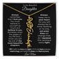 To My Beautiful Daughter | Birth Flower Name Necklace