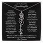 To My Beautiful Granddaughter | Birth Flower Name Necklace
