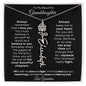To My Beautiful Granddaughter | Birth Flower Name Necklace