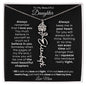 To My Beautiful Daughter | Birth Flower Name Necklace
