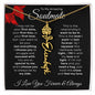 To My Amazing Soulmate - Birth Flower Name Necklace (Valentine's Day)