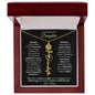 To My Beautiful Daughter | Birth Flower Name Necklace