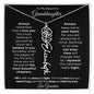 To My Beautiful Granddaughter | Birth Flower Name Necklace