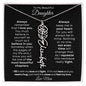 To My Beautiful Daughter | Birth Flower Name Necklace