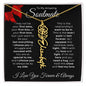 To My Amazing Soulmate - Birth Flower Name Necklace (Valentine's Day)