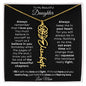 To My Beautiful Daughter | Birth Flower Name Necklace