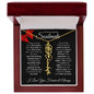 To My Amazing Soulmate - Birth Flower Name Necklace (Valentine's Day)