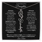 To My Beautiful Daughter | Birth Flower Name Necklace