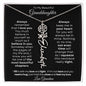 To My Beautiful Granddaughter | Birth Flower Name Necklace