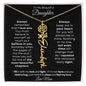 To My Beautiful Daughter | Birth Flower Name Necklace