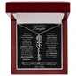To My Beautiful Daughter | Birth Flower Name Necklace