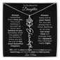 To My Beautiful Daughter | Birth Flower Name Necklace