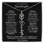To My Beautiful Granddaughter | Birth Flower Name Necklace