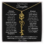 To My Beautiful Daughter | Birth Flower Name Necklace