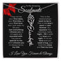 To My Amazing Soulmate - Birth Flower Name Necklace (Valentine's Day)