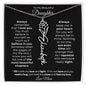 To My Beautiful Daughter | Birth Flower Name Necklace