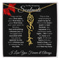 To My Amazing Soulmate - Birth Flower Name Necklace (Valentine's Day)