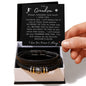 To My Grandson | Love You Forever Bracelet | Soccer