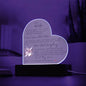 To My Wife | Acrylic Heart Plaque