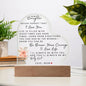 To My Daughter | Acrylic Heart Plaque |