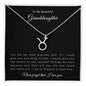 To My Beautiful Granddaughter | Zodiac Symbol Necklace