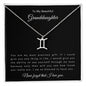 To My Beautiful Granddaughter | Zodiac Symbol Necklace
