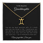 To My Beautiful Granddaughter | Zodiac Symbol Necklace