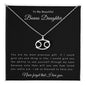 To My Beautiful Bonus Daughter | Zodiac Symbol Necklace