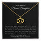 To My Beautiful Bonus Daughter | Zodiac Symbol Necklace