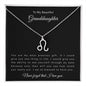 To My Beautiful Granddaughter | Zodiac Symbol Necklace