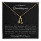 To My Beautiful Granddaughter | Zodiac Symbol Necklace