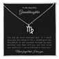 To My Beautiful Granddaughter | Zodiac Symbol Necklace