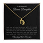 To My Beautiful Bonus Daughter | Zodiac Symbol Necklace