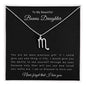 To My Beautiful Bonus Daughter | Zodiac Symbol Necklace