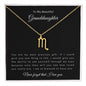 To My Beautiful Granddaughter | Zodiac Symbol Necklace
