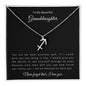 To My Beautiful Granddaughter | Zodiac Symbol Necklace