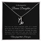 To My Beautiful Bonus Daughter | Zodiac Symbol Necklace