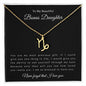 To My Beautiful Bonus Daughter | Zodiac Symbol Necklace